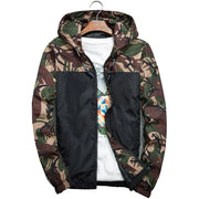 Men's Camouflage Waterproof Jacket with Stand Collar Frugal Finds Galore