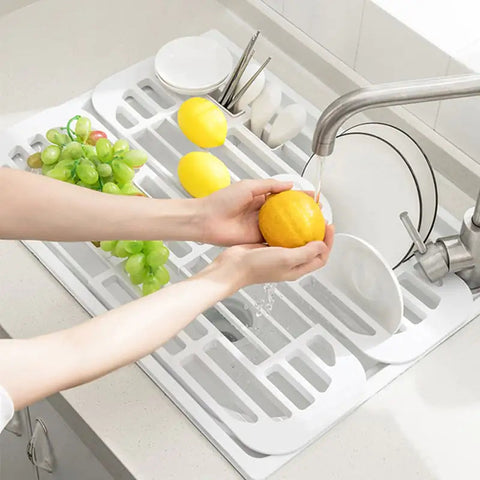 Retractable Pull-out Drain Rack for Fruits and Vegetables Frugal Finds Galore