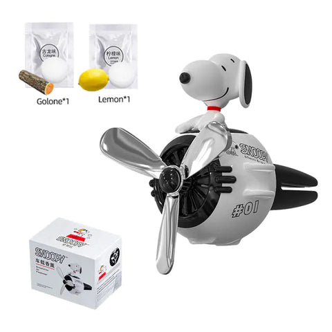 Cartoon Pilot Car Air Freshener with Rotating Propeller Frugal Finds Galore