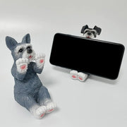 Cute Schnauzer Creative Desktop Phone Stand Holder Frugal Finds Galore