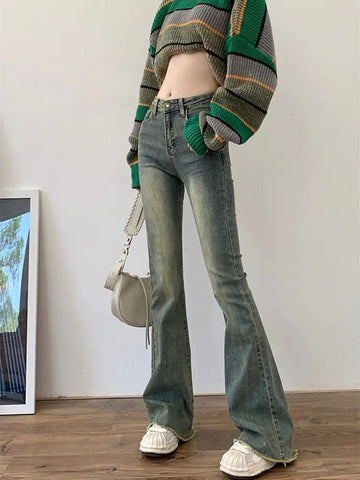 Flare Jeans Women Skinny High Waist Frugal Finds Galore