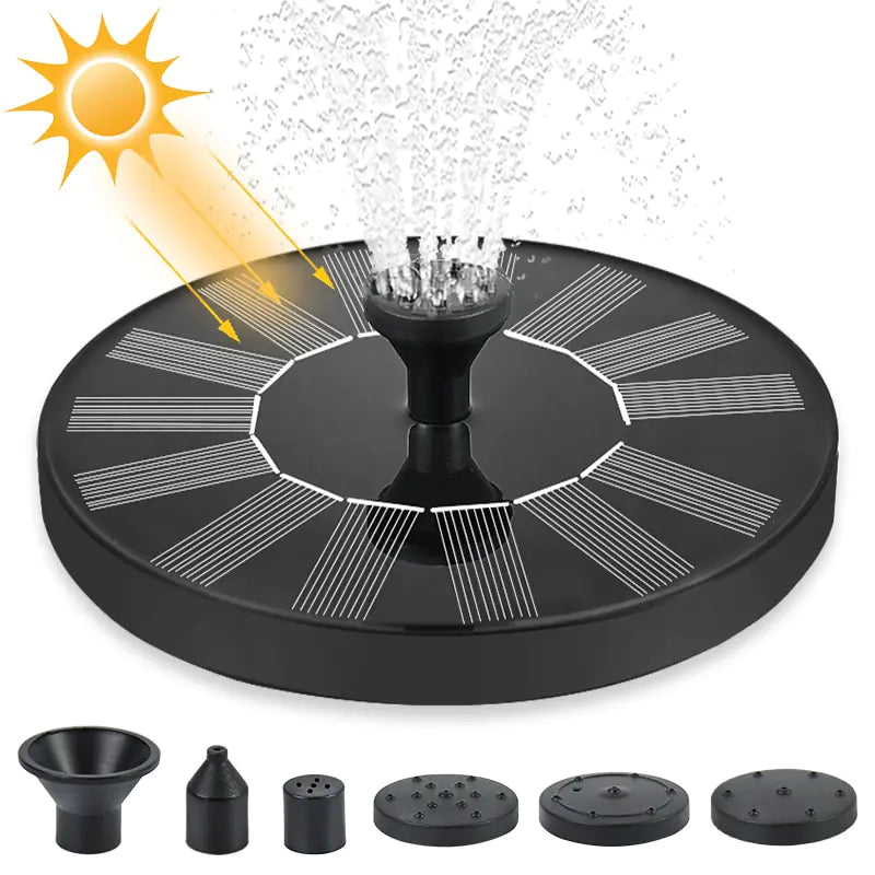 Mini Solar Water Fountain Waterfall Fountain Garden Decoration