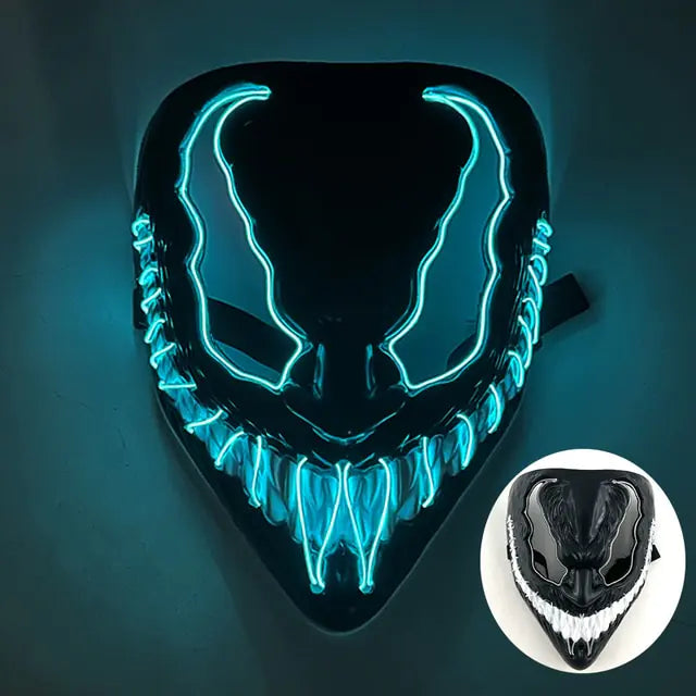 Wireless Halloween LED Purge Mask