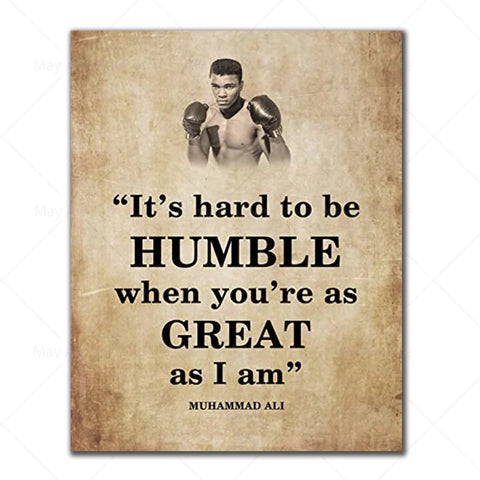 Inspirational Boxing Quote Canvas Wall Art Frugal Finds Galore