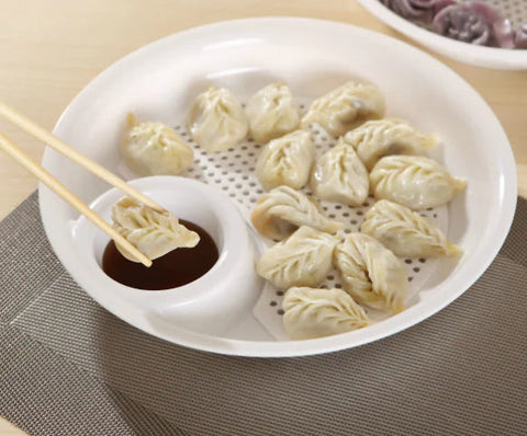Double-Layer Dumpling Plate, Utensils, Plastic Dish Frugal Finds Galore