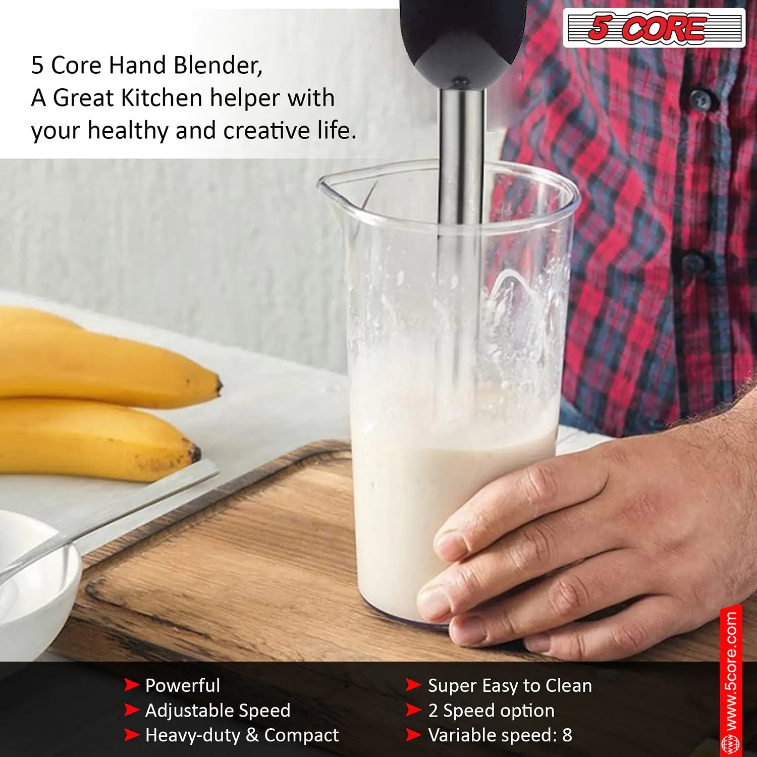 5Core Immersion Hand Blender