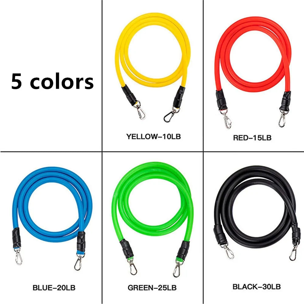 17-Piece Latex Resistance Bands