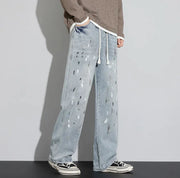 Retro Graffiti Distressed Jeans Frugal Finds Galore