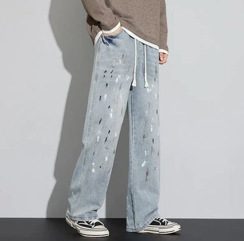 Retro Graffiti Distressed Jeans Frugal Finds Galore