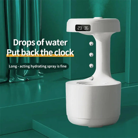 Anti-Gravity Humidifier with Clock & Aroma Diffuser Frugal Finds Galore