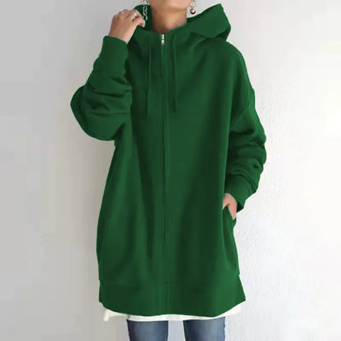 Women's Fuzzy Full-Zip Sport Pullover Hoodie Frugal Finds Galore