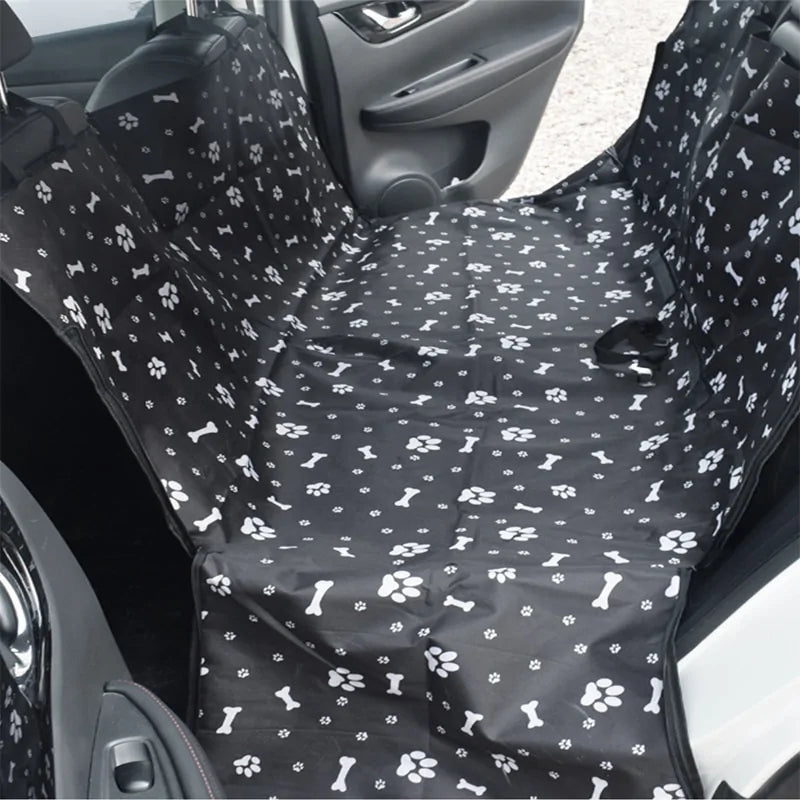 Pet Dog Car Back Seat Cover Mats with Safety Belt