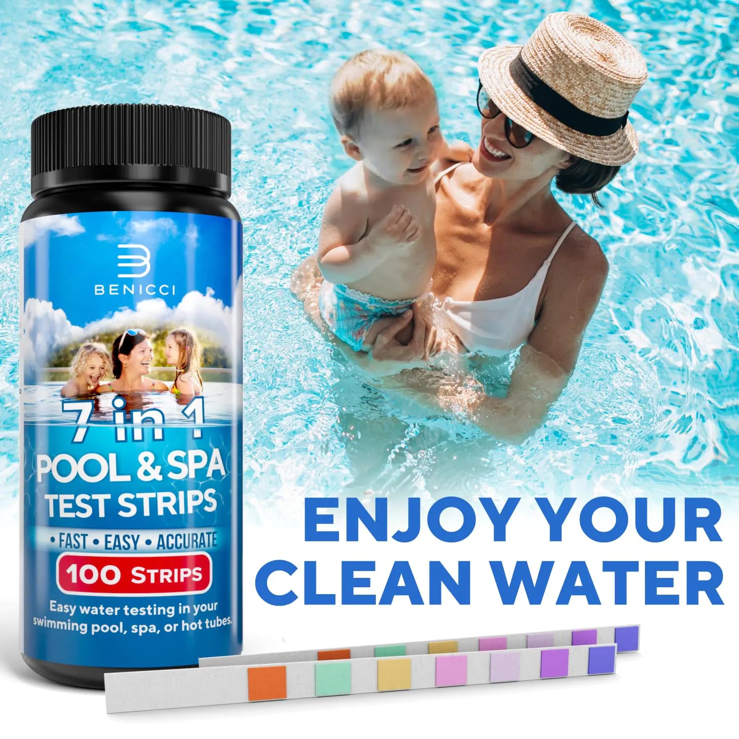 7 in 1 Pool and Spa Test Strips Kit