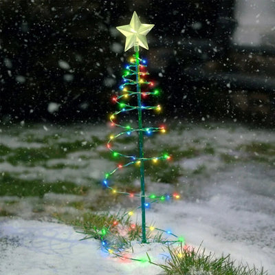 Christmas Tree Decoration Outdoor Courtyard Lighting Frugal Finds Galore