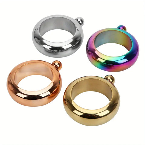 Creative Stainless Steel Bracelet Flask in Rose Gold Frugal Finds Galore