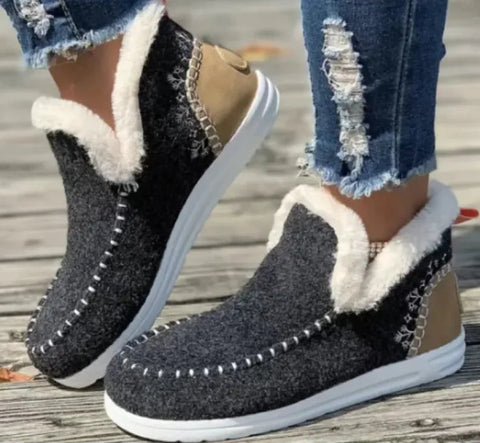 Fleece-lined Plush Warm Cotton Shoes, Plus Size Frugal Finds Galore