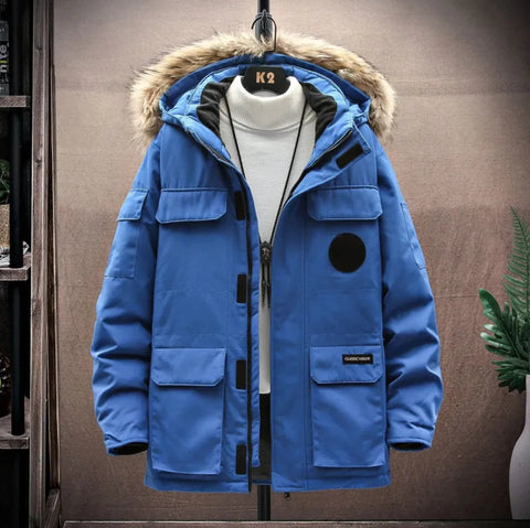 Men's Tooling Parker Down Jacket Frugal Finds Galore