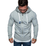Men's Fashion Zip Pocket Drawstring Sport Hoodie Frugal Finds Galore