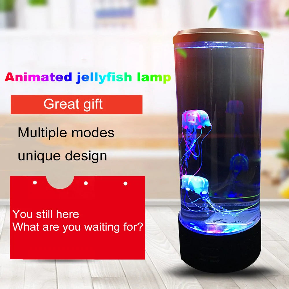 Color Changing LED Jellyfish Night Light with USB Charging