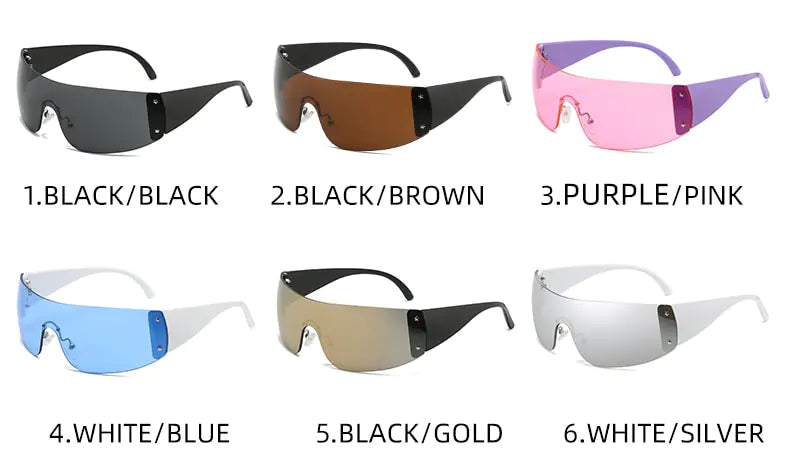 Sports Rimless Sunglasses