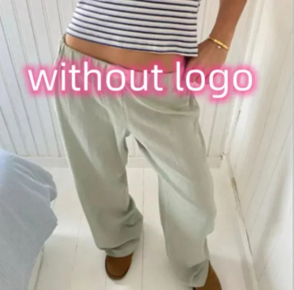 Striped High Waist Wide Leg Pants