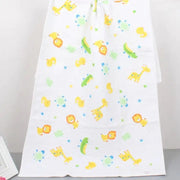 Double-layer Cartoon Print Baby Bath Towel Frugal Finds Galore