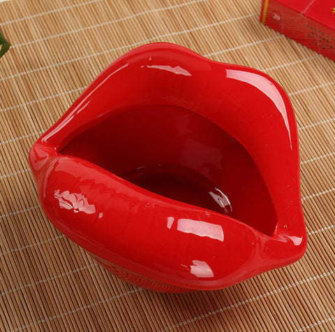 Creative Ceramic Big Lips Ashtray for Home Decor Frugal Finds Galore