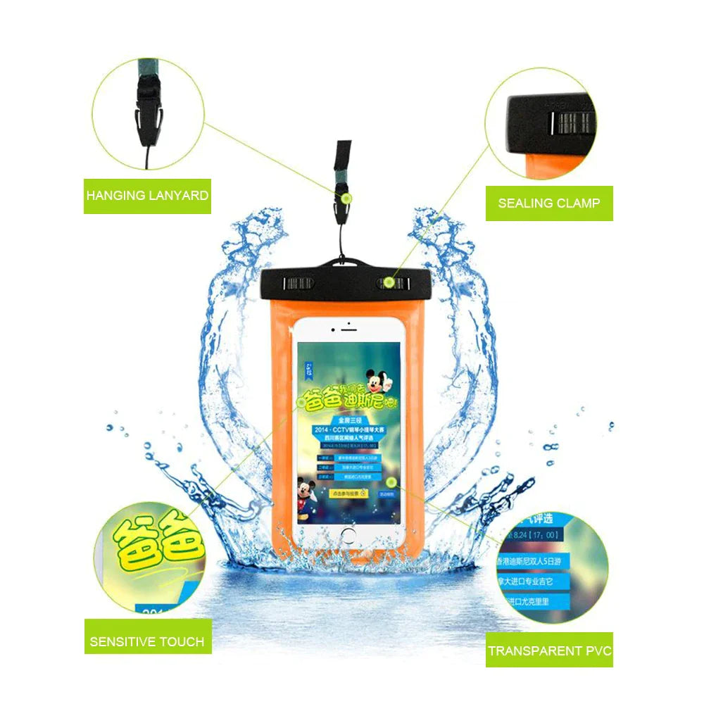 3 Pack Waterproof Floating Cell Phone Pouch