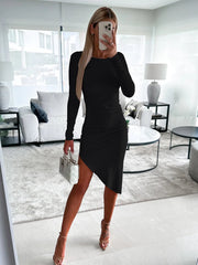 Solid Color Mid-Length Sheath Dress Frugal Finds Galore