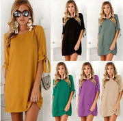 Chiffon Printed Dress - Floral Design Dress Frugal Finds Galore