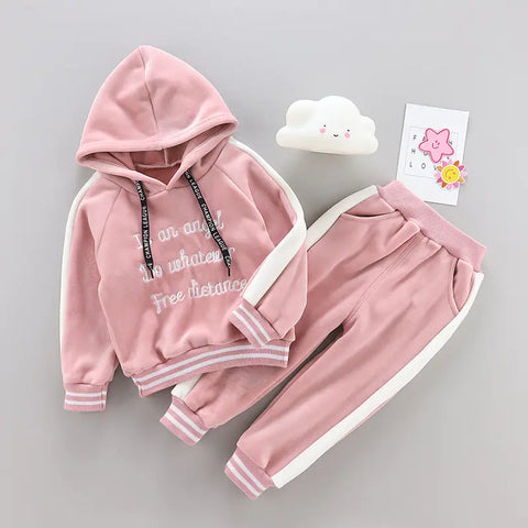 Fall Winter Girls' Velvet Sports Set (2 Pieces) Frugal Finds Galore
