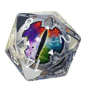Colorful Dragon Eye Crystal Dice Set with Polygonal Design Frugal Finds Galore