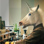 Latex Unicorn Party Headband and Horse Mask Frugal Finds Galore