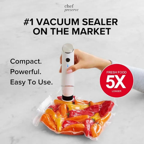 Vacuum Food Storage Bag Set with Electric Pump Frugal Finds Galore
