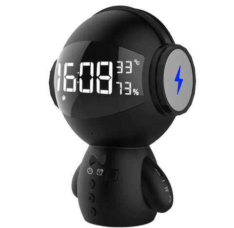 Speaker Robot Alarm Clock Mini Speaker Frugal Finds Galore