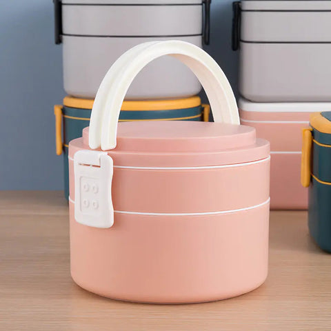 Double-Layer Lunch Box for Office Workers, Microwave Safe Frugal Finds Galore