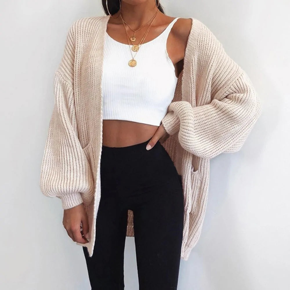 Loose Knitted Sweater Cardigan