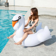 Inflatable Flamingo/Swan Pool Float Frugal Finds Galore