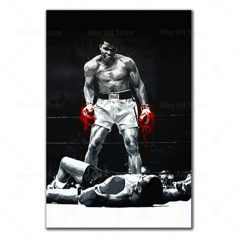 Inspirational Boxing Quote Canvas Wall Art Frugal Finds Galore