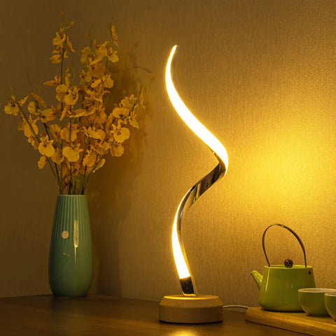 Spiral Table Lamp Frugal Finds Galore