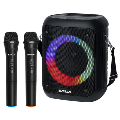 Portable Karaoke Machine with 2 Wireless Microphones Frugal Finds Galore