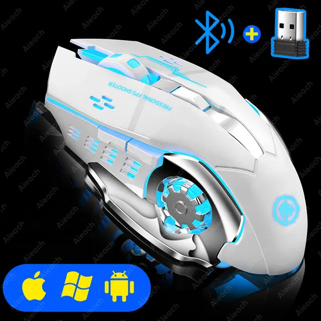 Silent Wireless Gaming Mouse