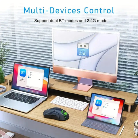 2.4G Wireless Mute Game Mouse with 4000DPI Frugal Finds Galore