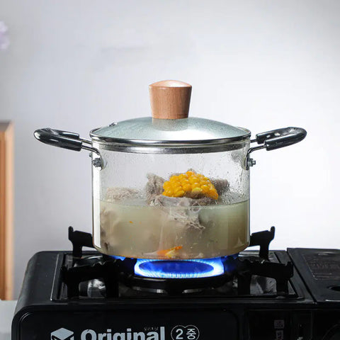 Borosilicate Glass Binaural Household Steamer Frugal Finds Galore