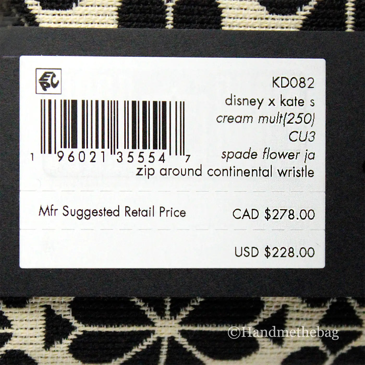 Kate Spade X Disney 100 Large Spade Flower Continental Wallet