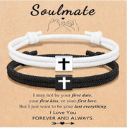 Milan Rope Braided Cross Bracelet Frugal Finds Galore