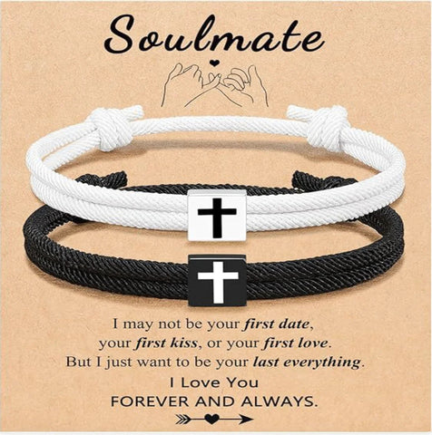 Milan Rope Braided Cross Bracelet Frugal Finds Galore