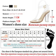 Jelly Crystal Leopard Open Toed High Heels Frugal Finds Galore