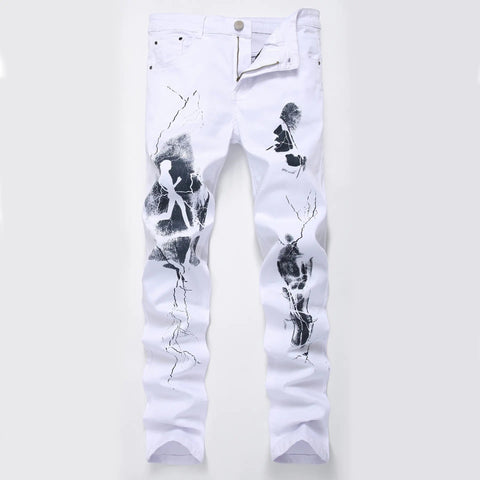Embroidered Stretch Jeans for Men Frugal Finds Galore