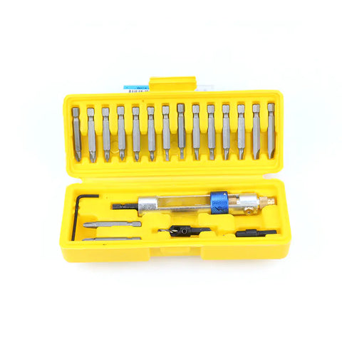 20-Piece Dual Use Screwdriver Set with HSS Drill Bits Frugal Finds Galore